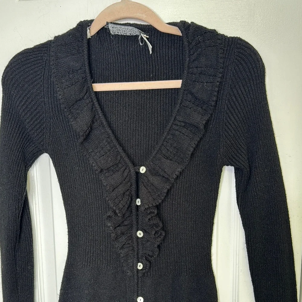 26 International Black Buttoned Sheath Dress - Picture 5 of 8